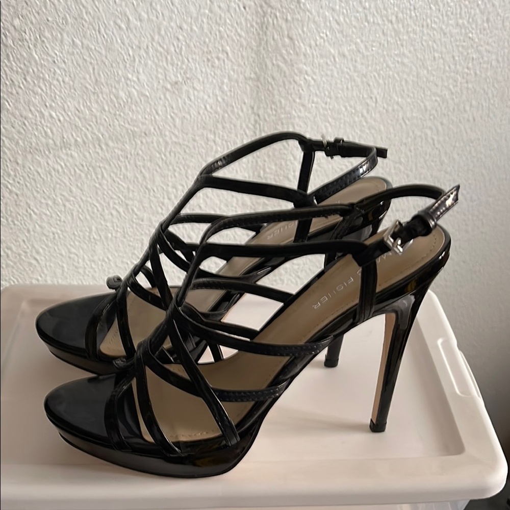 Elegant Black Strappy Heels